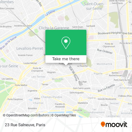 Mapa 23 Rue Salneuve