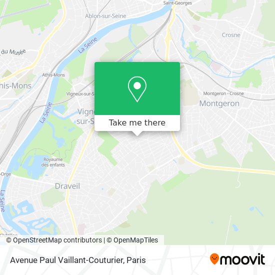 Avenue Paul Vaillant-Couturier map