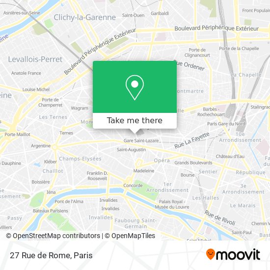 27 Rue de Rome map