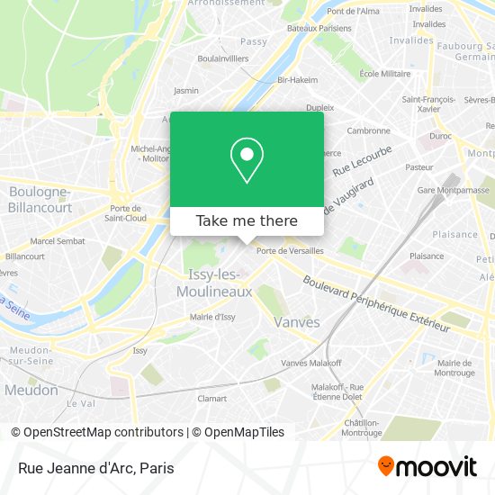 Rue Jeanne d'Arc map