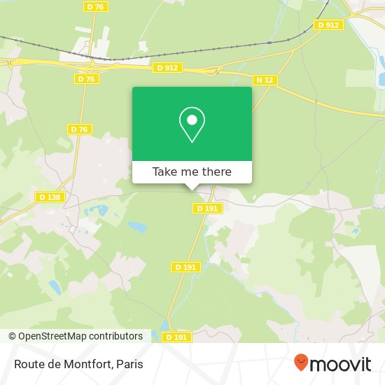 Mapa Route de Montfort