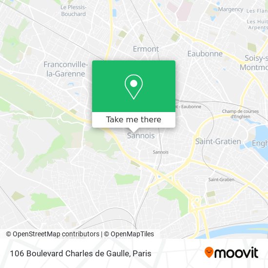 Mapa 106 Boulevard Charles de Gaulle