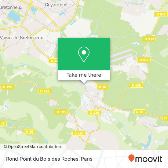 Mapa Rond-Point du Bois des Roches