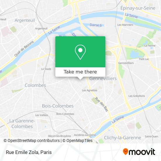 Mapa Rue Emile Zola