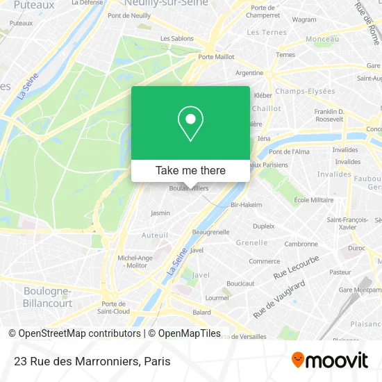 23 Rue des Marronniers map
