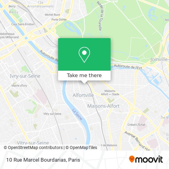Mapa 10 Rue Marcel Bourdarias
