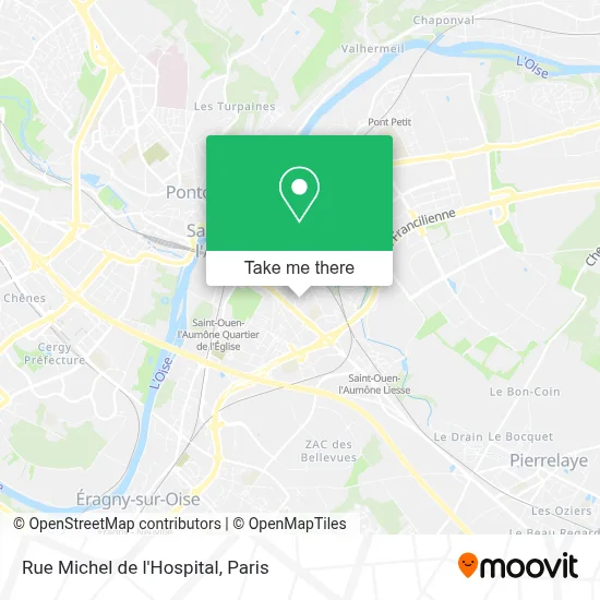 Rue Michel de l'Hospital map