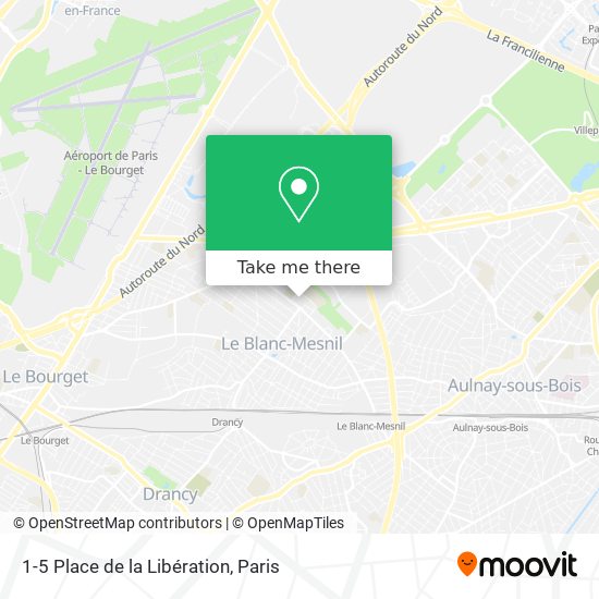 Mapa 1-5 Place de la Libération