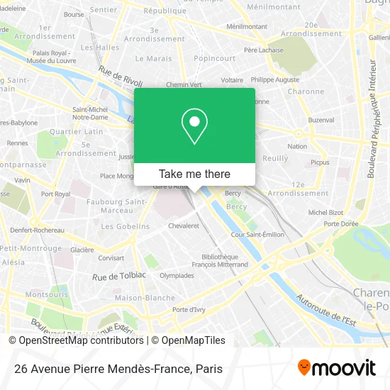 26 Avenue Pierre Mendès-France map