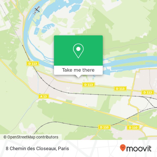 8 Chemin des Closeaux map