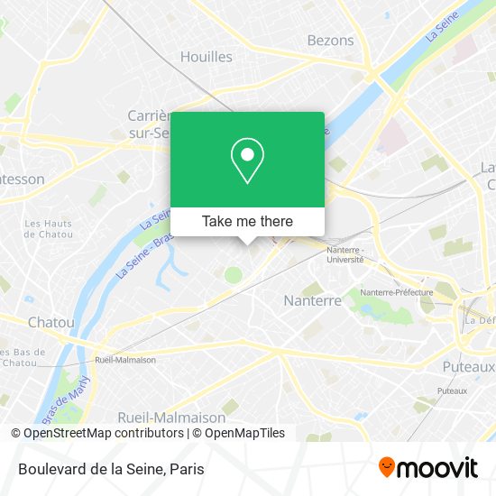 Mapa Boulevard de la Seine