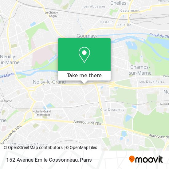 152 Avenue Emile Cossonneau map