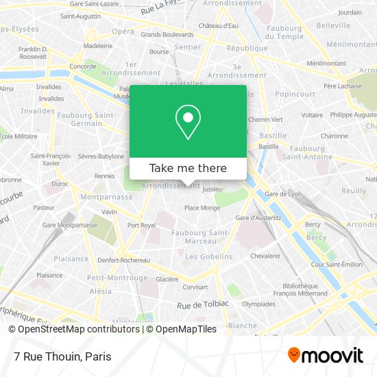 7 Rue Thouin map