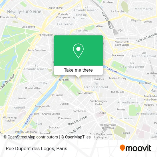 Rue Dupont des Loges map