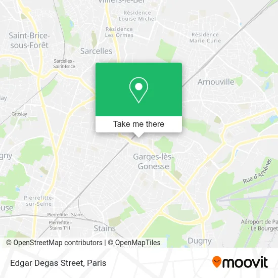 Rue Edgar Degas map