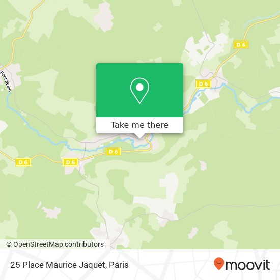 Mapa 25 Place Maurice Jaquet