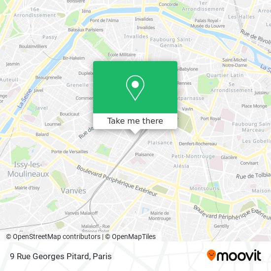 Mapa 9 Rue Georges Pitard