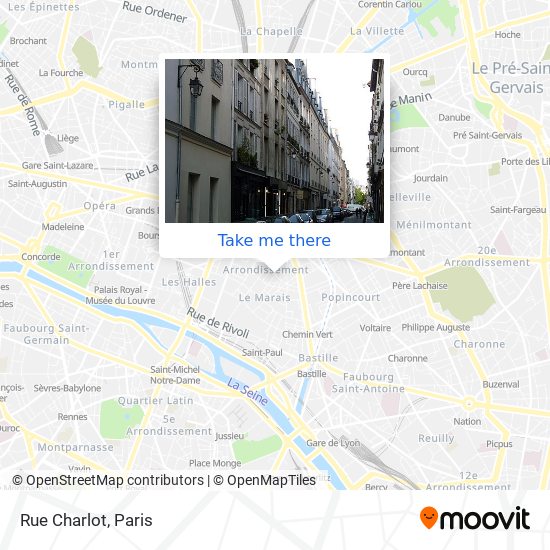 Mapa Rue Charlot