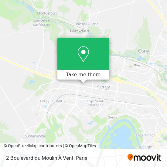 2 Boulevard du Moulin À Vent map