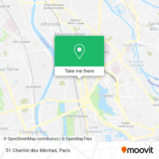 51 Chemin des Mèches map