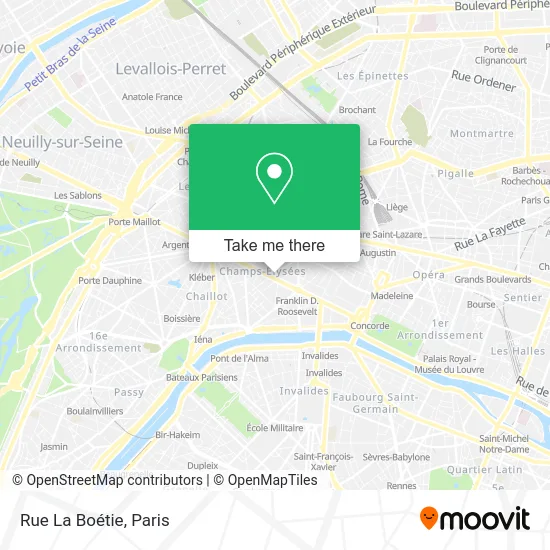 Rue La Boétie map