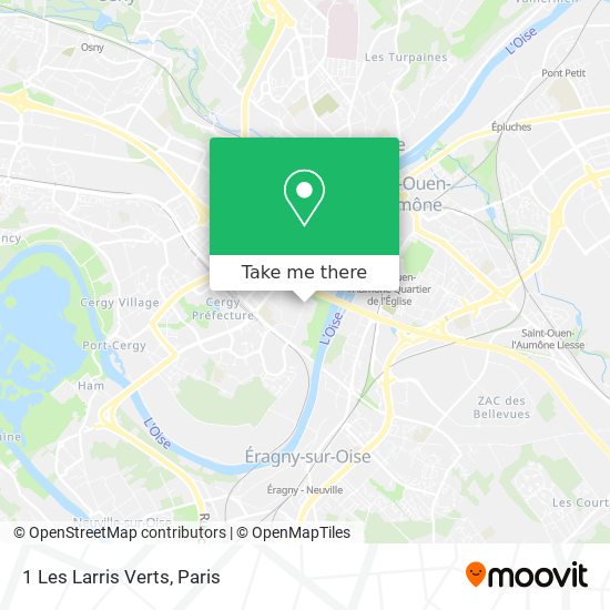 1 Les Larris Verts map