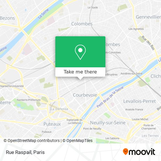 Rue Raspail map
