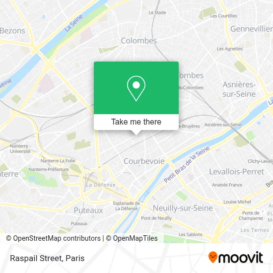 Rue Raspail map