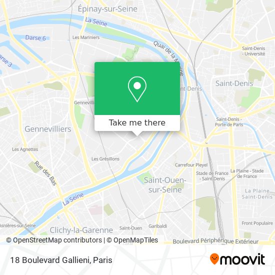 18 Boulevard Gallieni map