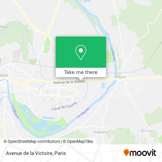 Mapa Avenue de la Victoire