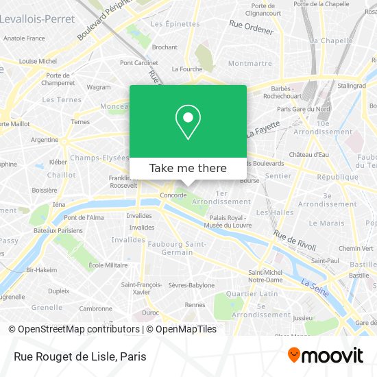 Rue Rouget de Lisle map