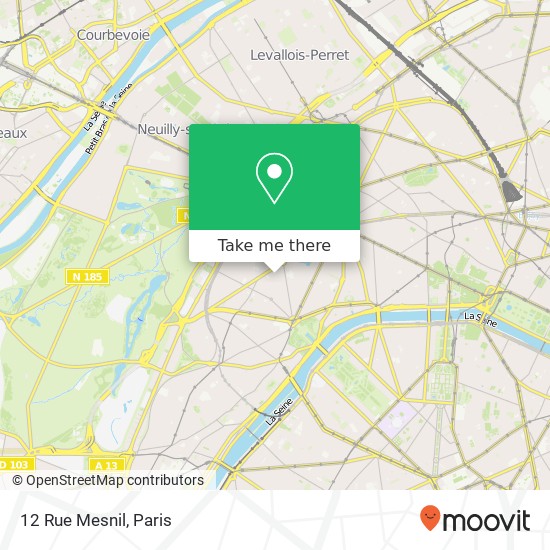12 Rue Mesnil map