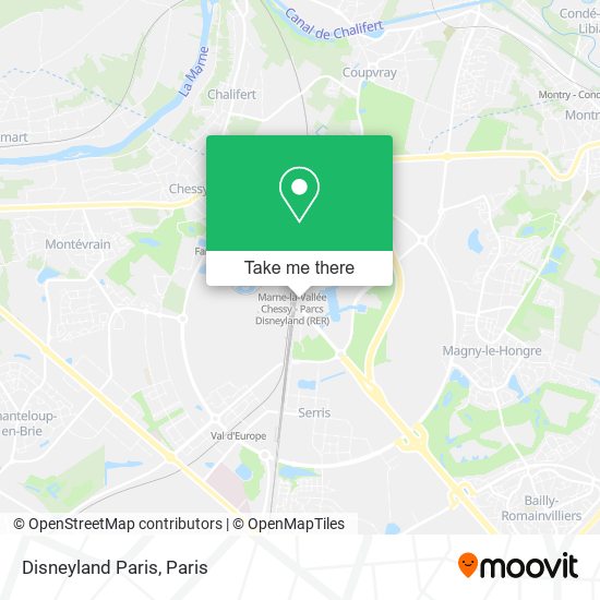 Marne The Valley Chessy (Paris Disneyland) Biglietti, Mappa