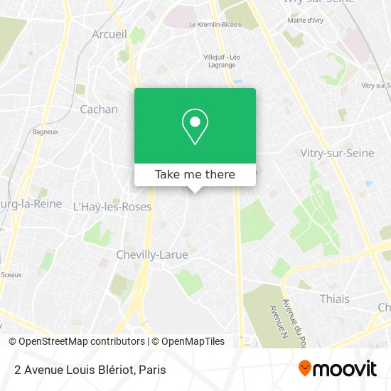 Mapa 2 Avenue Louis Blériot