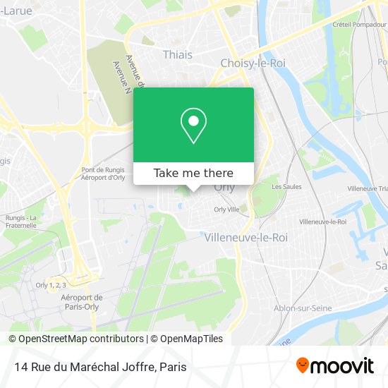 Mapa 14 Rue du Maréchal Joffre