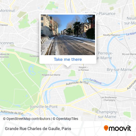 Mapa Grande Rue Charles de Gaulle