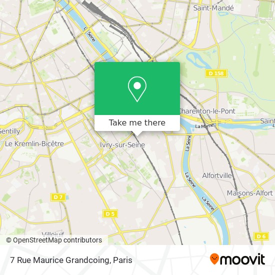 Mapa 7 Rue Maurice Grandcoing