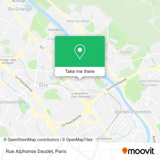 Rue Alphonse Daudet map