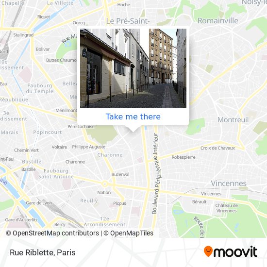 Mapa Rue Riblette