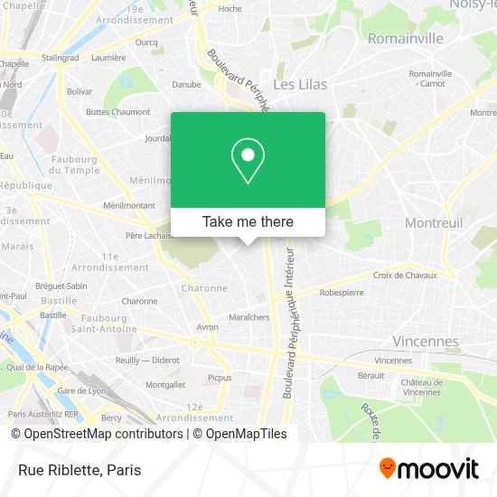 Rue Riblette map
