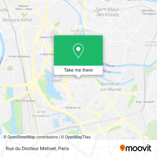 Rue du Docteur Metivet map