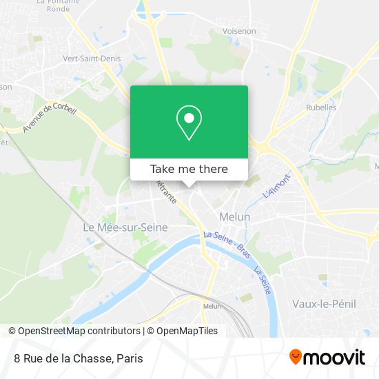 Mapa 8 Rue de la Chasse