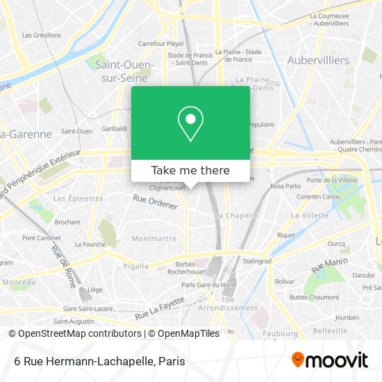Mapa 6 Rue Hermann-Lachapelle