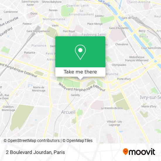 2 Boulevard Jourdan map