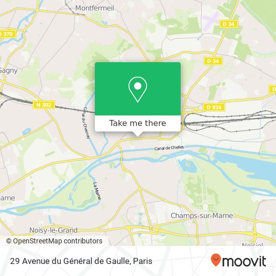 Mapa 29 Avenue du Général de Gaulle