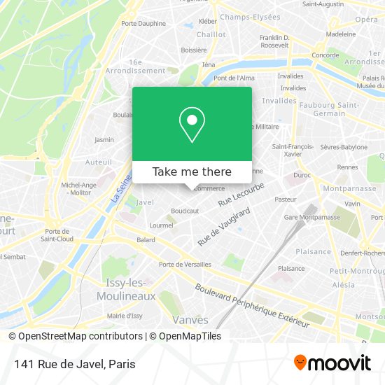 Mapa 141 Rue de Javel