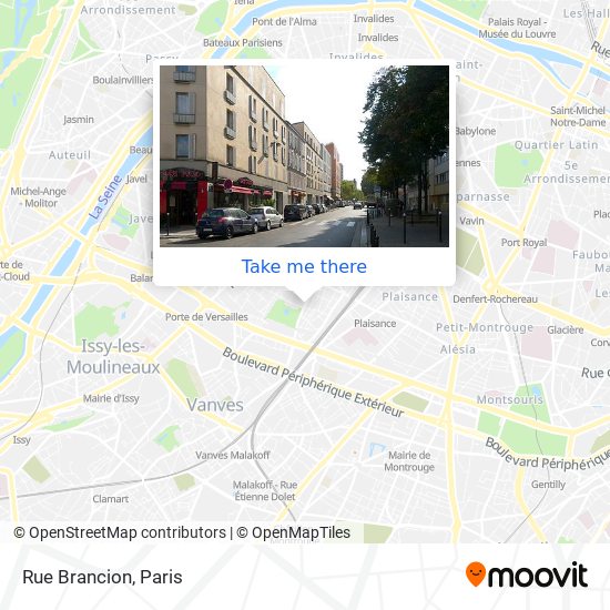 Mapa Rue Brancion