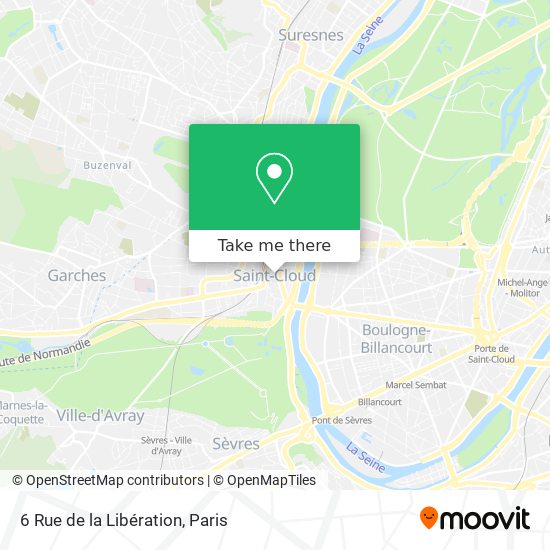 Mapa 6 Rue de la Libération