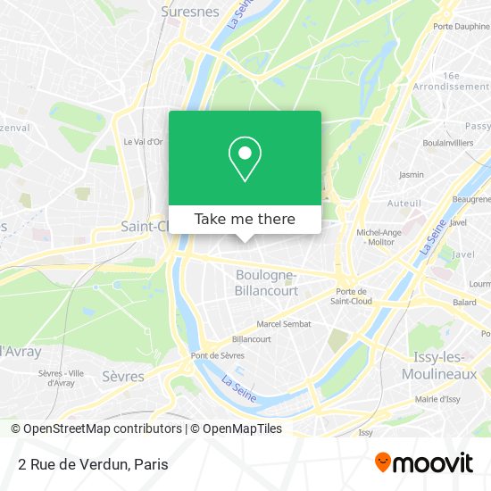 Mapa 2 Rue de Verdun