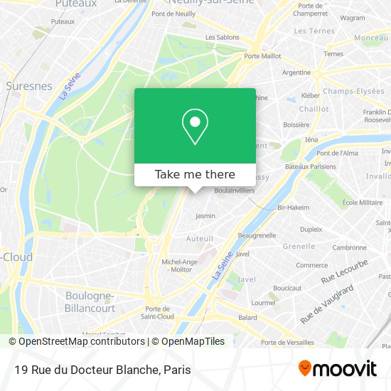 Mapa 19 Rue du Docteur Blanche